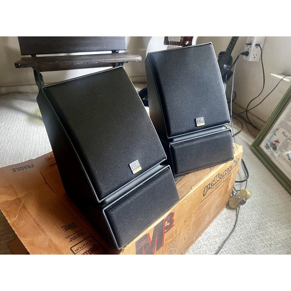 Polk M3 Studio Monitors Black Untested